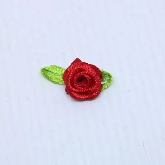 Flor Rococo Com Folha 25Mm Em Poliester Com 1000 Pecas