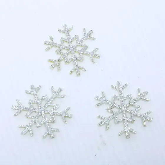 Floco De Neve Glitter 30Mm Em Poliester Com 100 Pecas