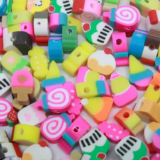 Entremeio Fimo Doces 10Mm Em Pvc Com 500 Pecas