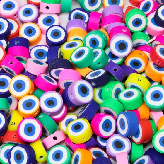 Olho Grego 10Mm Em Pvc Com 500 Pecas