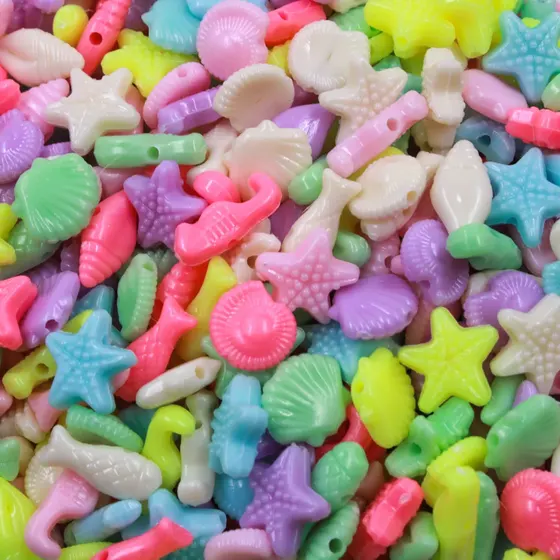 Entremeio Animais Marinhos Infantil Candy 10Mm Em Acrilico