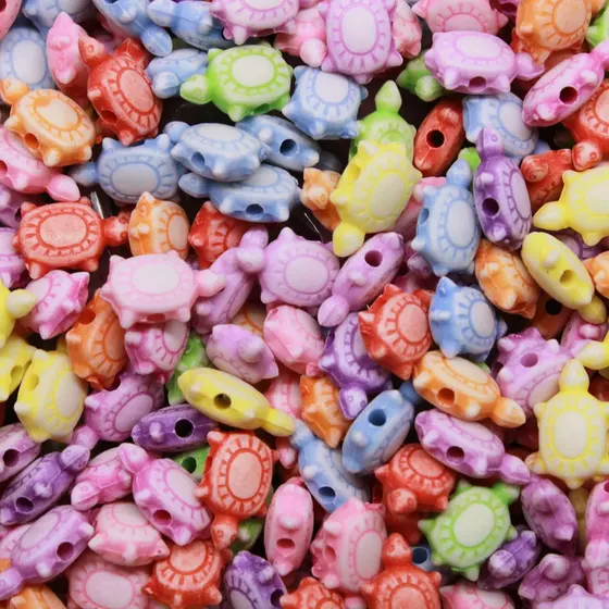 Entremeio Tartaruga Infantil 07X12Mm Em Plastico