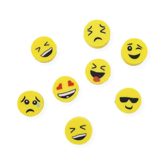 Entremeio Fimo Emoji 10Mm Em Pvc Com 500 Pecas