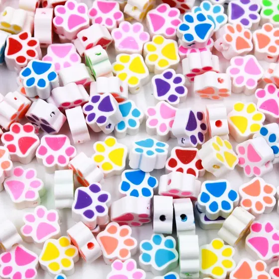 Entremeio Fimo Pegada 10Mm Em Pvc Com 500 Pecas