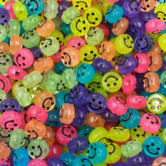 Entremeio Redondo Smile Translucido 06X10Mm Em Acrilico