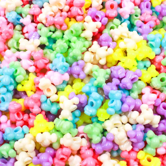 Entremeio Urso Passante 11X13Mm Em Plastico