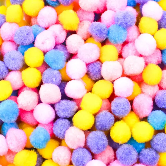 Pompom Bolinha 15Mm Em Poliester Com 1000 Pecas