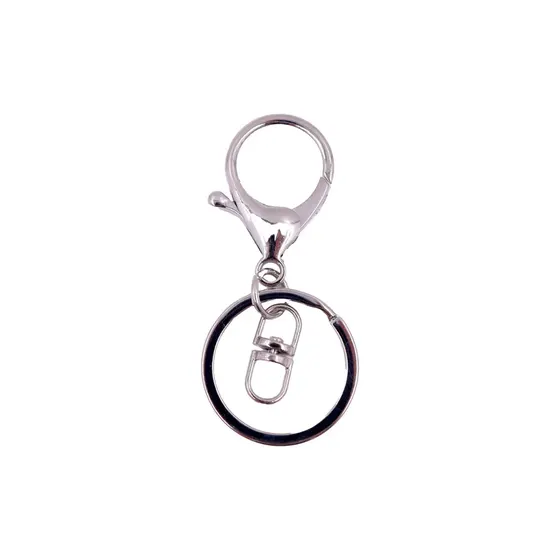 Fecho Lagosta 34Mm Com Conector E Argola 30Mm Em Zamac Com 50 Pecas