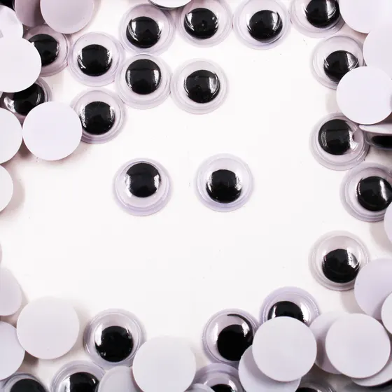 Olho Movel 10Mm Em Plastico Com 300 Pecas