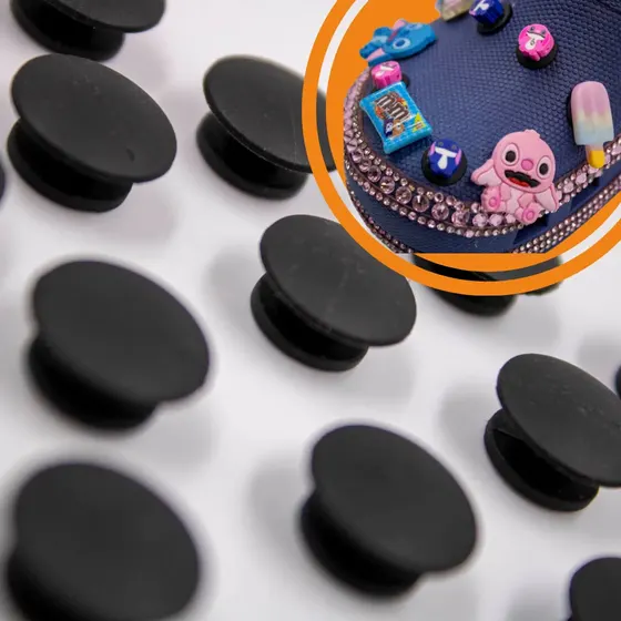 Pin Adaptador Para Crocs 13Mm Em Plastico Com 250 Pecas