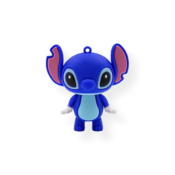 Pingentes Stitch 63Mm Emborrachado Com 12 Pecas - Azul Royal