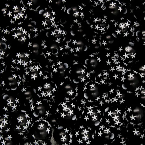 Entremeio Redondo Com Estrelas 08Mm Em Plastico
