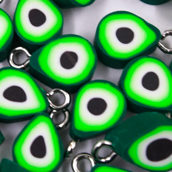 Pingente Abacate 10Mm Em Pvc Com 250 Pecas