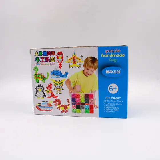 Contas Magicas Menino 24 Cores Com 2.400 Pecas Em Plastico