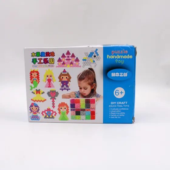 Contas Magicas Menina 24 Cores Com 2.400 Pecas Em Plastico