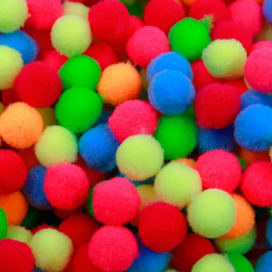 Pompom Bolinha Microfibra 10Mm Em Poliester Com 2000 Pecas