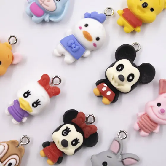 Pingente Desenhos Animados Baby 25Mm Em Resina Com 50 Pecas