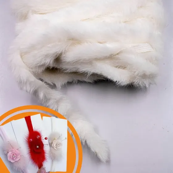 Pompom Bigode 10Mm Em Poliester Com 20 Metros