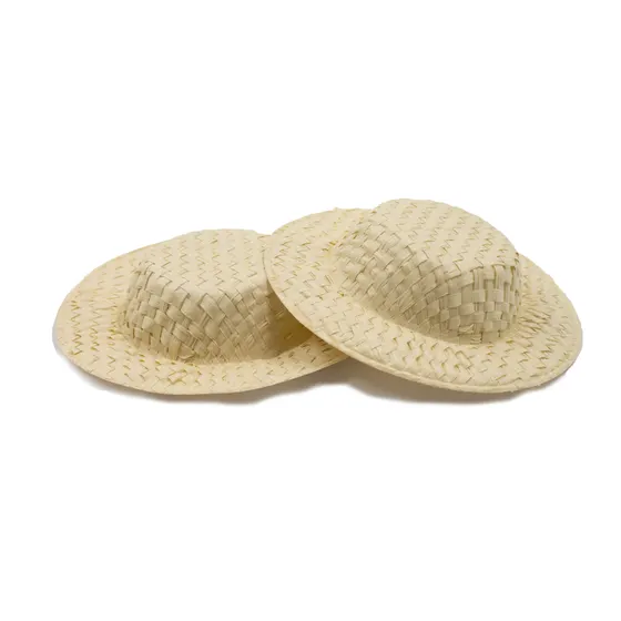 Chapeu De Palha 90Mm Tradicional Com 20 Pecas - Bege