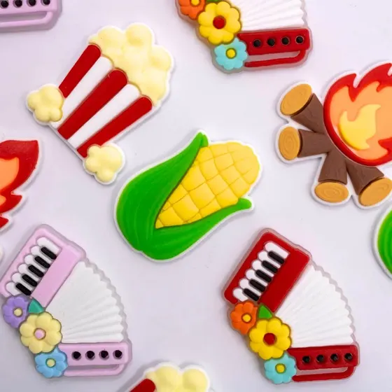 Aplique Festa Junina Emborrachado Com 50 Pcs