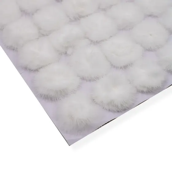 Pompom Para Colagem 40Mm Em Poliester Cartela Com 50 Pecas