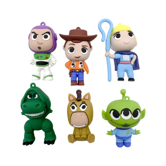Pingentes Personagens Toy Story 60Mm Emborrachado Com 12 Pecas