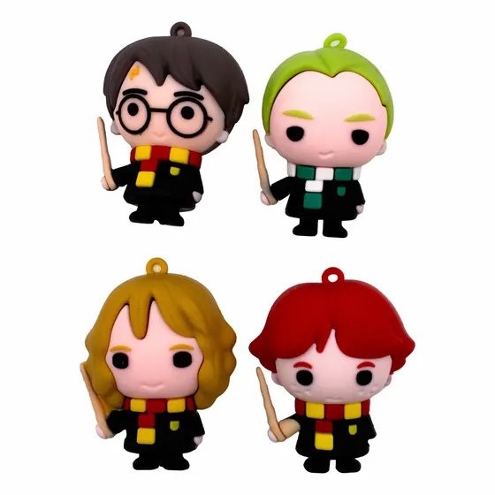 Pingentes Harry Potter 55Mm Emborrachado Com 12 Pecas