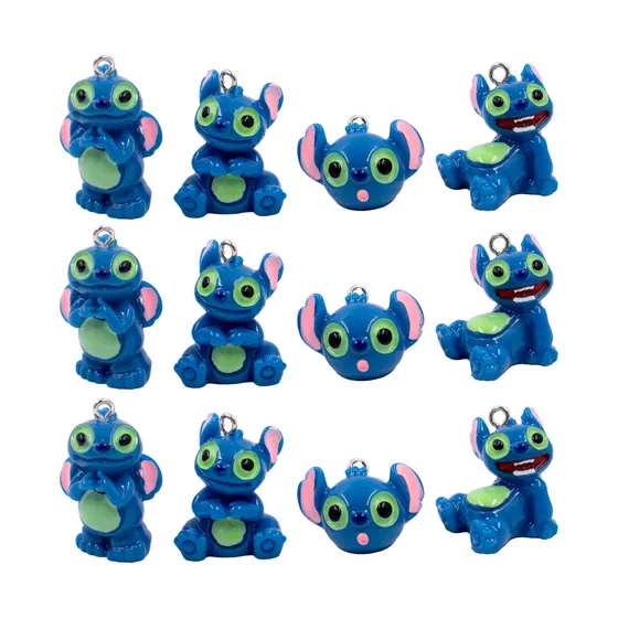 Pingente Stitch Expressoes 18X29Mm Em Resina Com 30 Pecas
