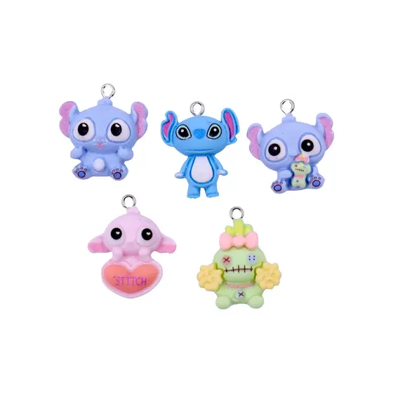 Pingente Stitch Baby 22Mm Em Resina Com 50 Pecas
