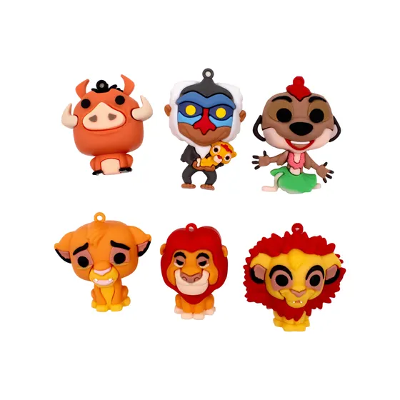 Pingente O Rei Leao 60Mm Emborrachado Com 12 Pecas