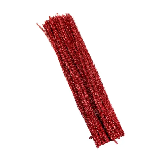 Hastes De Chenille Com Glitter 0.6X30Cm Com 100 Pecas