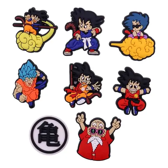 Aplique Dragon Ball Z 30Mm Emborrachado Com 50 Pecas