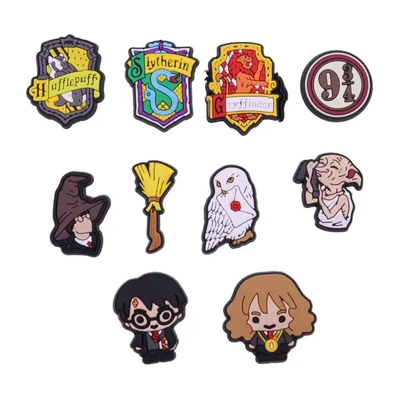 Aplique Saga Harry Potter 30Mm Emborrachado Com 50 Pecas