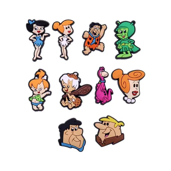Aplique Os Flintstones 30Mm Emborrachado Com 50 Pecas