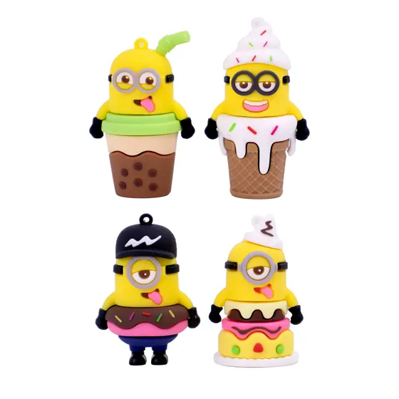Pingentes Minions Com Sorvete Emborrachado Com 12 Pecas