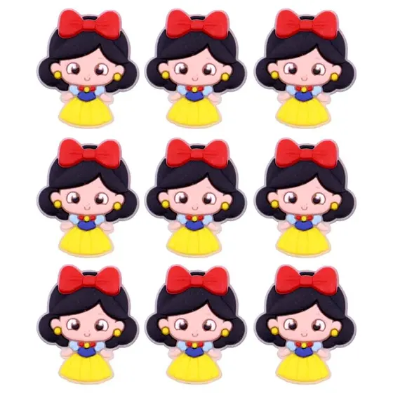 Aplique Princesa Branca De Neve Emborrachado Com 50 Pecas