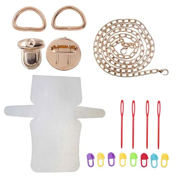 Kit Diy Bolsa Tela 10X17Cm Em Plastico Com Fecho Rena