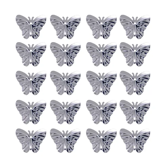 Aplique Borboleta Para Costura 17X22Mm Em Pvc