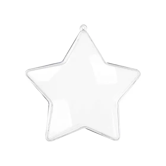 Estrela De Natal 10Cm Em Plastico