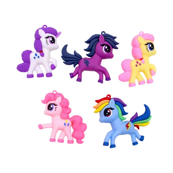 Pingente My Little Pony Emborrachado 60Mm Com 10 Pecas