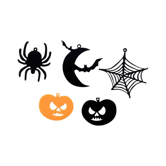 Pingente Halloween 30Mm Em Pvc Com 50 Pecas