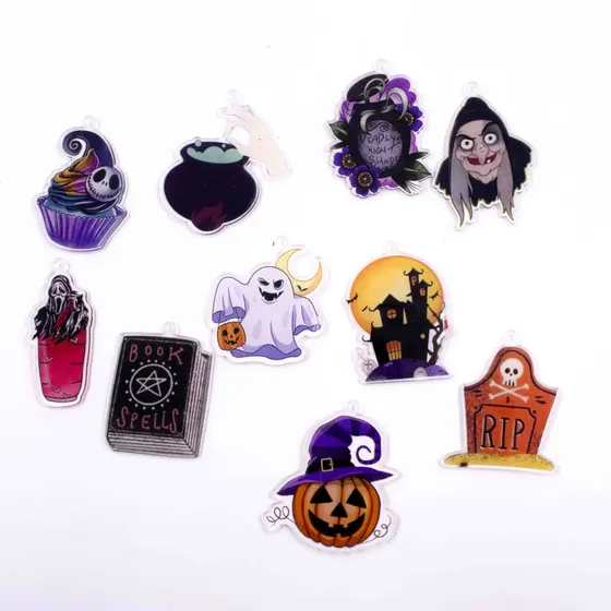 Aplique Halloween Em Pvc Com 50 Pecas