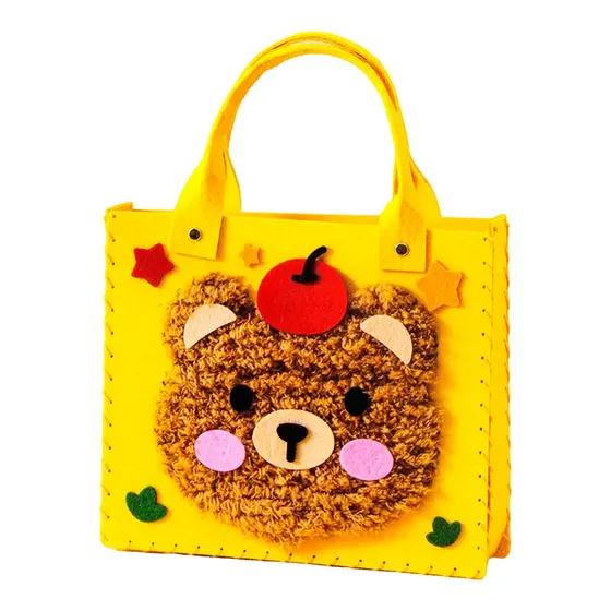 Kit Sacola Costura Cognitiva Infantil - Amarelo