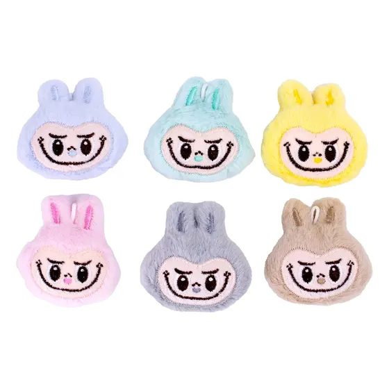 Pingente Pelucia Labubu 60Mm Em Poliester Com 12 Pecas