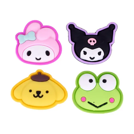 Aplique Personagens Sanrio Emborrachado Com 50 Pecas