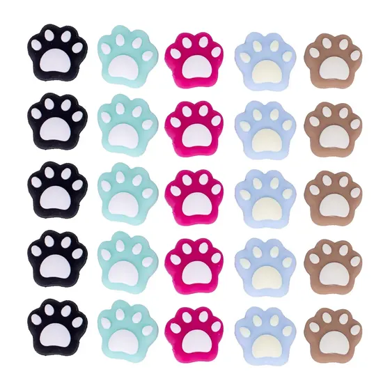 Aplique Pets 20Mm Emborrachado Com 100 Pecas
