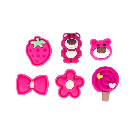 Aplique Lotso 30Mm Emborrachado Com 100 Pecas