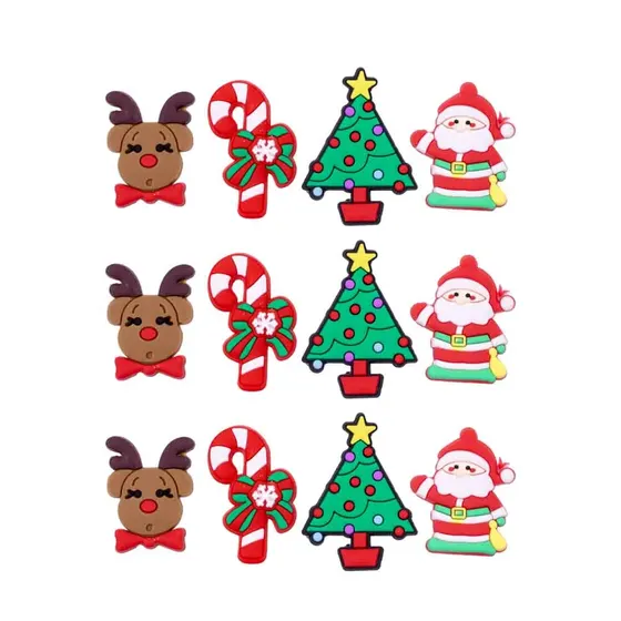 Aplique Papai Noel Emborrachado Com 100 Pecas