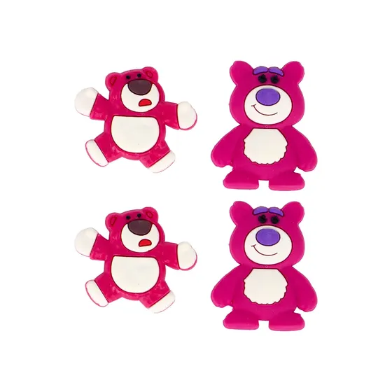 Aplique Lotso 50Mm Emborrachado Com 100 Pecas