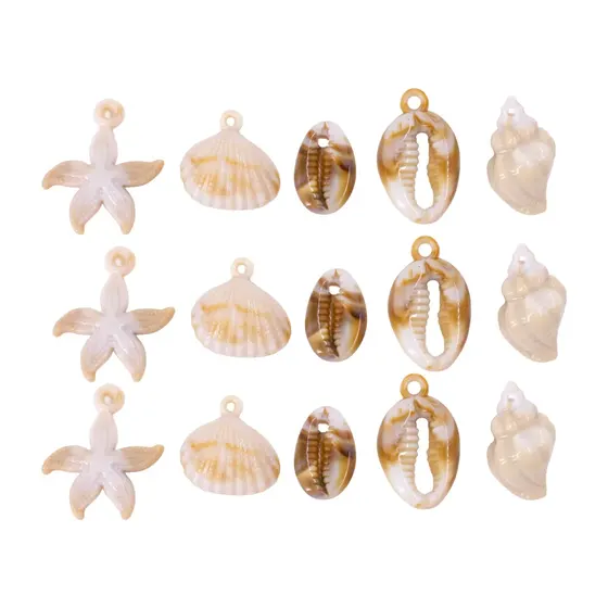 Pingentes Conchas Do Mar Em Acrilico